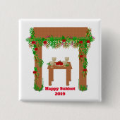 Sondertag Happy Sukkot Button (Vorderseite)