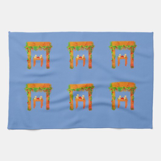 Sondertag Happy Sukkot Geschirrtuch (Horizontal)