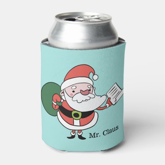 Sondertext des Weihnachtsmanns kann cooler werden Dosenkühler (Kanne Vorderseite)
