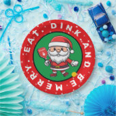 Sondertext Pickleball Santa Pappteller (Party)