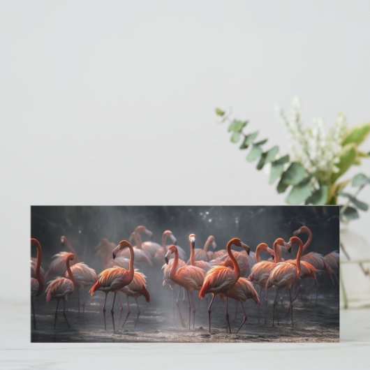 Sondertext Tropical Flamingos (Stehend Vorderseite)