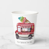 Sondertext von Ice Creme Truck Pappbecher (Rückseite)