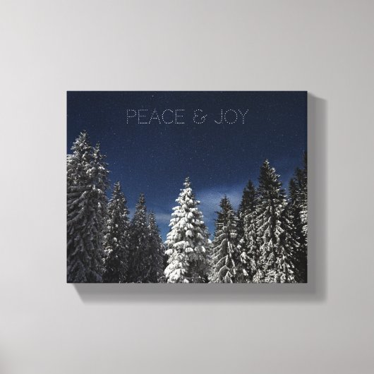 Sondertexte von Winter Sky zum Drucken Leinwanddruck (Vorderseite)