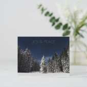 Sondertextpostkarte für Winter Sky Postkarte (Stehend Vorderseite)