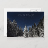 Sondertextpostkarte für Winter Sky Postkarte (Vorne/Hinten)