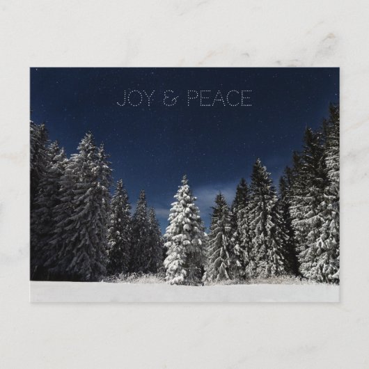 Sondertextpostkarte für Winter Sky Postkarte (Vorderseite)