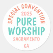 Sonderübereinkommen 2025 | JW Runder Aufkleber (Vorderseite)