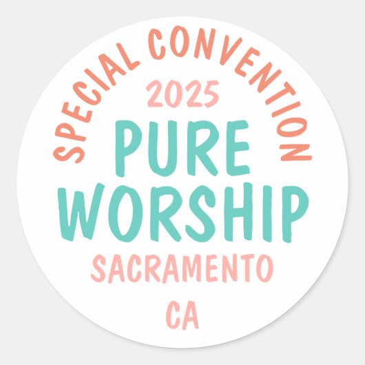 Sonderübereinkommen 2025 | JW Runder Aufkleber (Vorderseite)