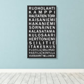 Sonderumhüllte Leinwand von Helsinki Metro Scroll (Insitu (Holzboden))