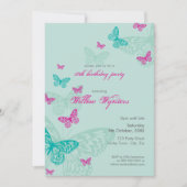 SONDERVERANSTALTUNG ERSUCHT :: Schmetterlinge 5P Einladung (Vorderseite)