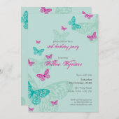 SONDERVERANSTALTUNG ERSUCHT :: Schmetterlinge 5P Einladung (Vorne/Hinten)