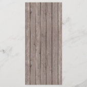 Sonderveranstaltung für Seeschifffahrt und Holzrus Menükarte (Rückseite)