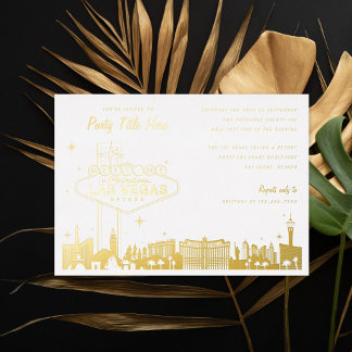 Sonderveranstaltung Las Vegas Folieneinladung