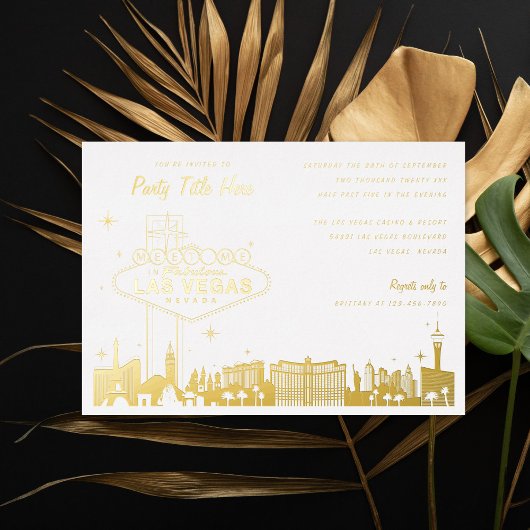 Sonderveranstaltung Las Vegas Folieneinladung