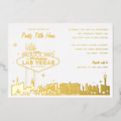 Sonderveranstaltung Las Vegas Folieneinladung (Vorderseite)