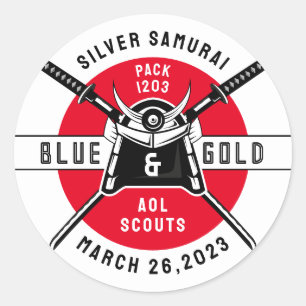 Sonderveranstaltung Samurai Runder Aufkleber