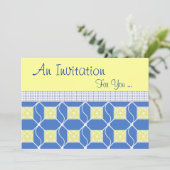 Sonderveranstaltung "Schwedisch Blue and Yellow" Einladung (Stehend Vorderseite)