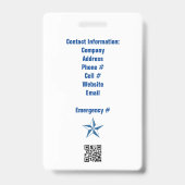 Sonderveranstaltung Sicherheitsmedienpass QR-Code- Ausweis (Rückseite)