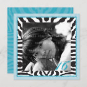 SONDERVERANSTALTUNGEN:: zebra quadratisch 1SQ Einladung (Vorne/Hinten)