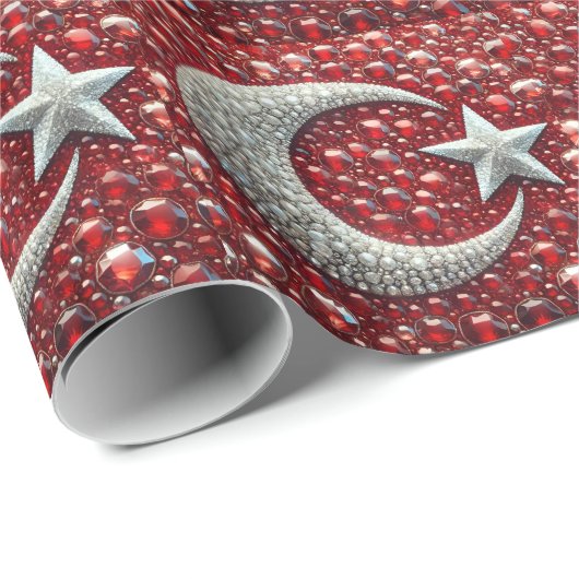 Sonderverpackung mit türkischen Farben Geschenkpapier (Rolleneckpunkt)