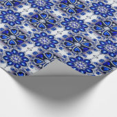Sonderverpackungspapier mit weißblauen Farben Geschenkpapier (Ecke)