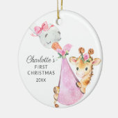 Sonderversand Baby's First Christmas Giraffe Keramik Ornament (Links)