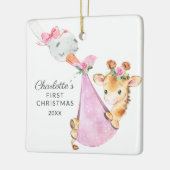 Sonderversand Baby's First Christmas Giraffe Keramikornament (Links)