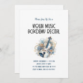 Sondervorstellung der Geigenmusikakademie Einladung (Vorne/Hinten)