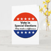 Sonderwahlen abstimmen karte (Gelbe Blume)