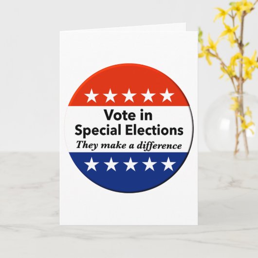 Sonderwahlen abstimmen karte (Gelbe Blume)