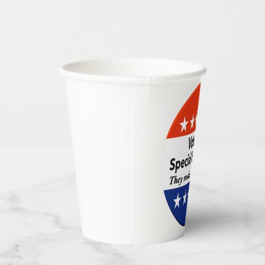 Sonderwahlen abstimmen pappbecher (Rechts)