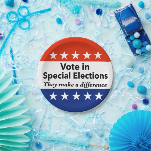 Sonderwahlen abstimmen pappteller (Party)