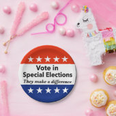 Sonderwahlen abstimmen pappteller (Party)