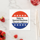 Sonderwahlen abstimmen serviette (Beispiel)