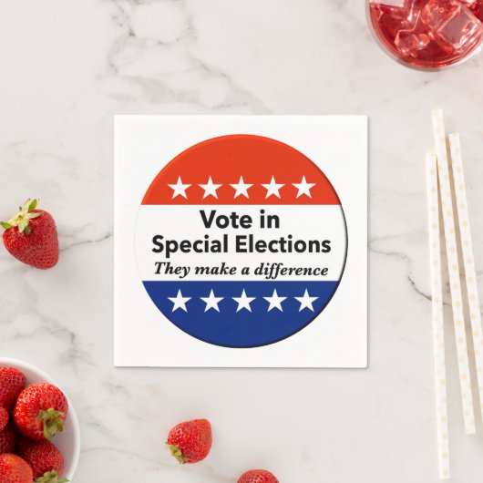 Sonderwahlen abstimmen serviette (Beispiel)