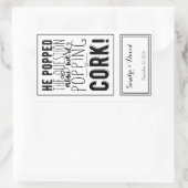 Sonderweinetikett personalisiert rechteckiger aufkleber (Tasche)