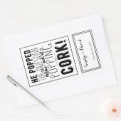 Sonderweinetikett personalisiert rechteckiger aufkleber (Umschlag)