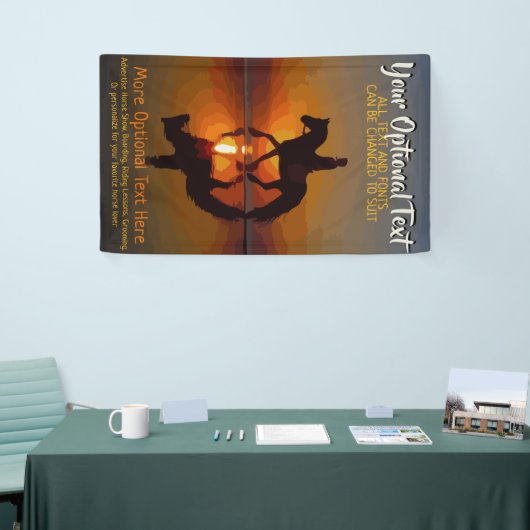 Sonderwerbung für Pferde, Reiten Banner (Messeveranstaltung)