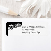 Sonderzeichen für Schwarz-weißes Motorrad-Logo (Insitu)