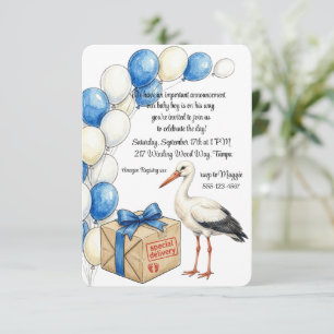 Sonderzustellung Baby Shower Digital-Download Einladung