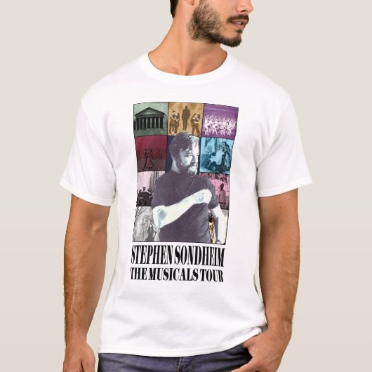 Sondheim Musicals Tour - Eras Tour Parody Merch T-Shirt (Vorderseite)