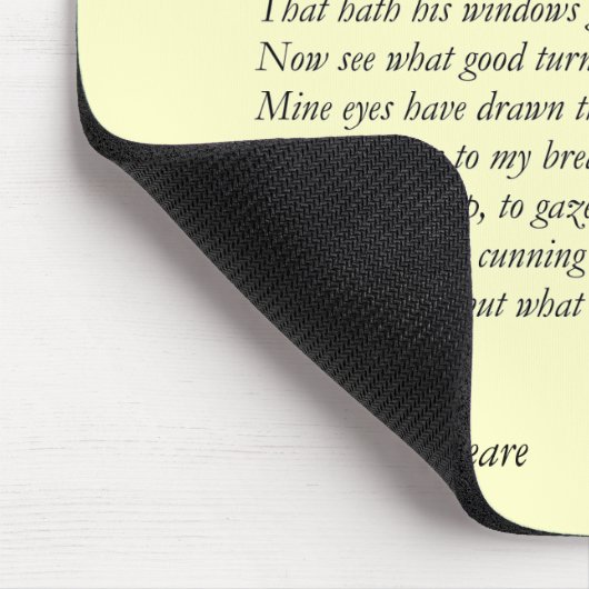 Sonett # 24 durch William Shakespeare Mousepad (Ecke)