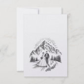 Song-Anfrage für das Ski-Coupé RSVP Karte (Rückseite)