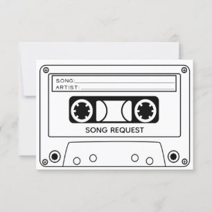 Song-Anfrage RSVP-Karte Einladung