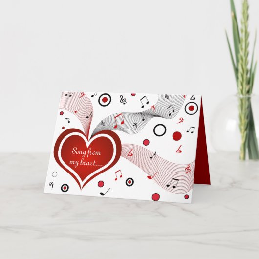 Song aus meinem Herzen - Karte (Vorderseite)