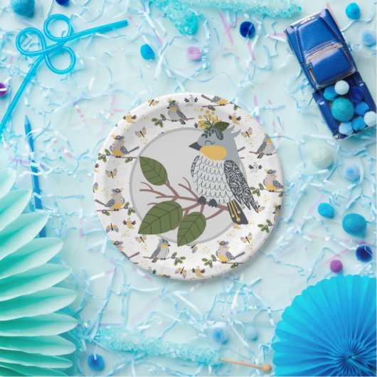 Song Bird Pappteller (Party)