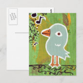 Song Bird Postkarte (Vorne/Hinten)