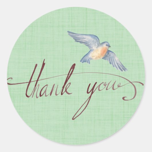 Song Bird Runder Aufkleber (Vorderseite)