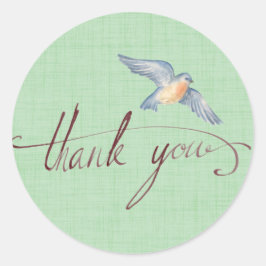 Song Bird Runder Aufkleber