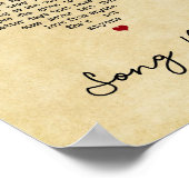 Song Bird Vintages Herz - Lyrik Lido Lyrica Kunstv Poster (Ecke)